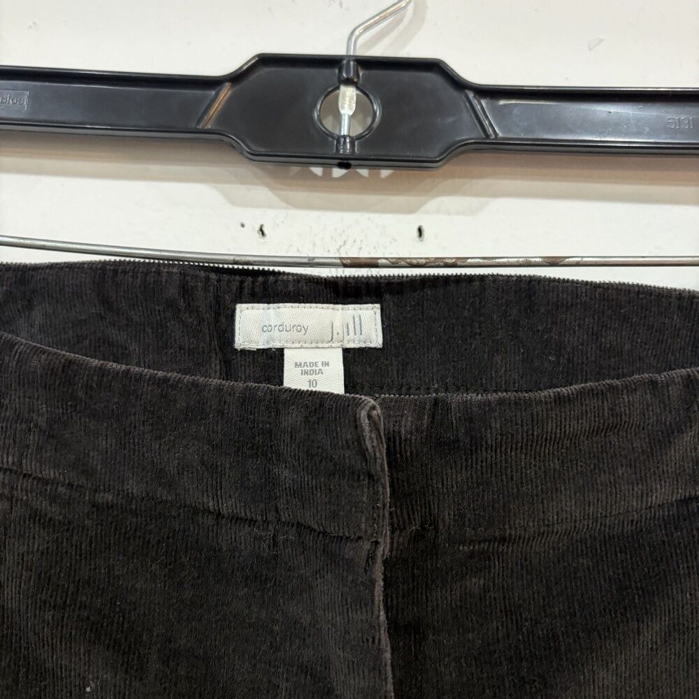 Brown J Jill Corduroy Chino Pants Size 10 Cotton - Picture 3 of 6